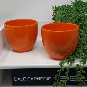 Vibrant Orange WAECHTERBACH Stoneware Mugs